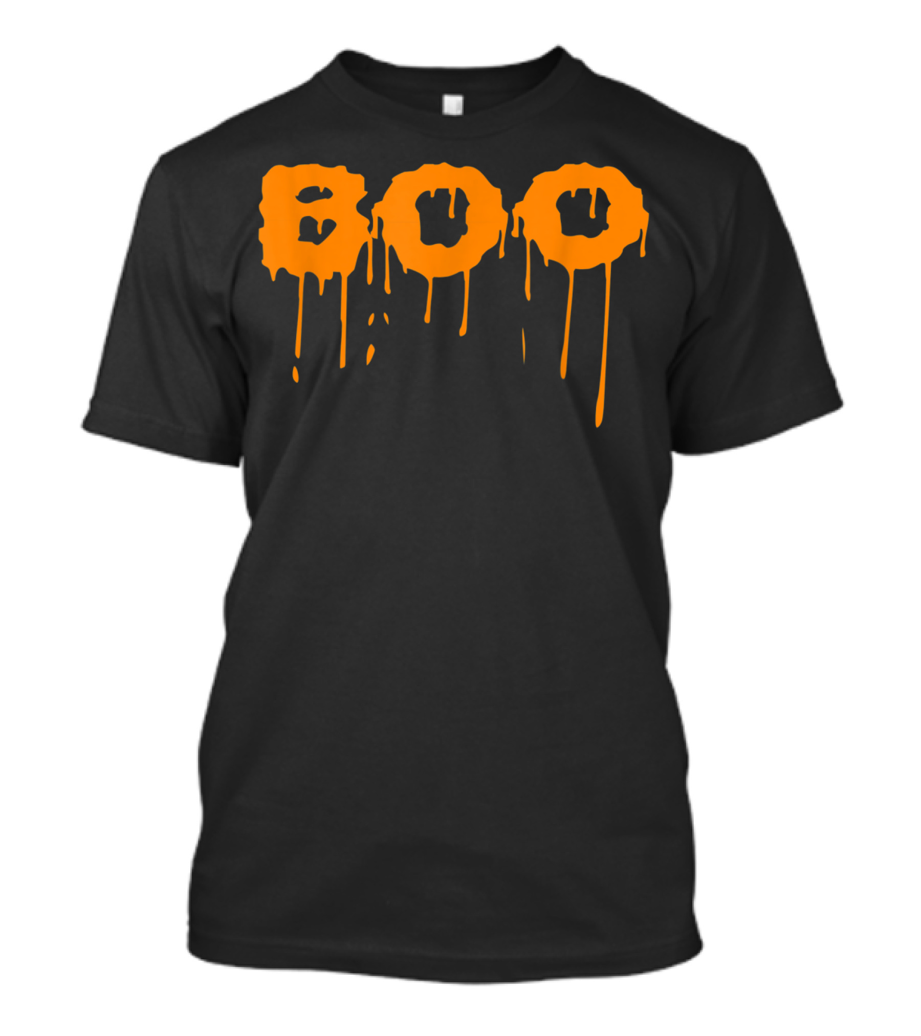 Boo Pumpkin Dripping Letters Halloween T-Shirt