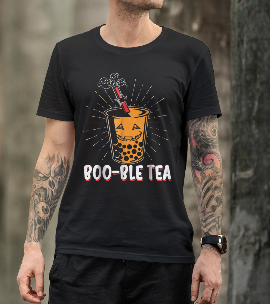 BOO-BLE TEA Halloween Jack-o'-Lantern Ghosts Decor T-Shirt