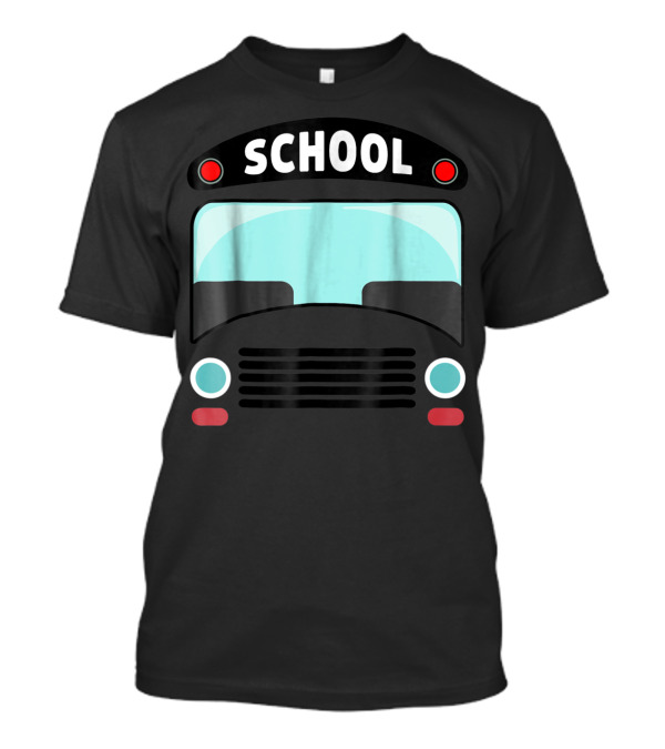 School Bus Costume Funny Halloween Humor Iconic T-Shirt