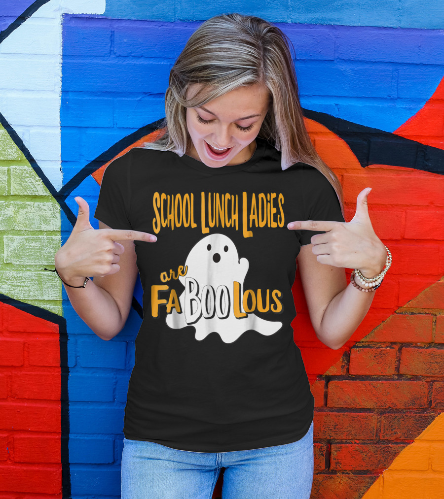 School Lunch Ladies Are Faboolous Ghost T-Shirt