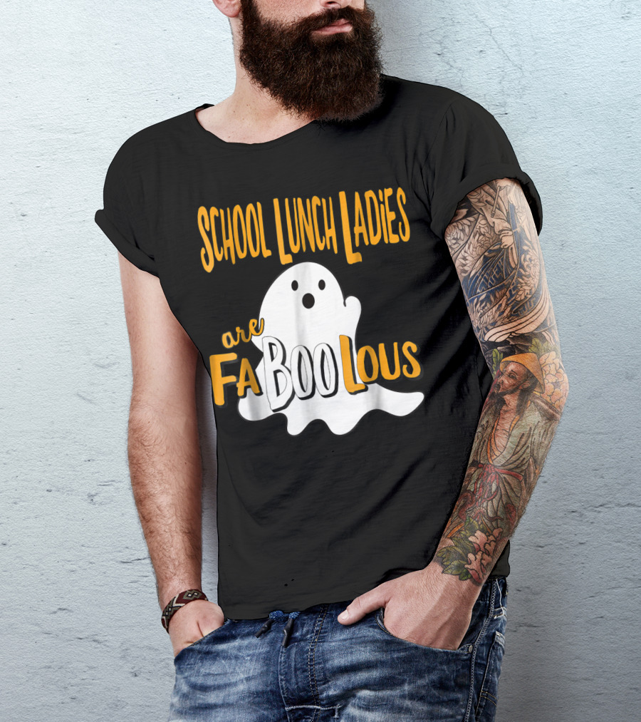 School Lunch Ladies Are Faboolous Ghost T-Shirt