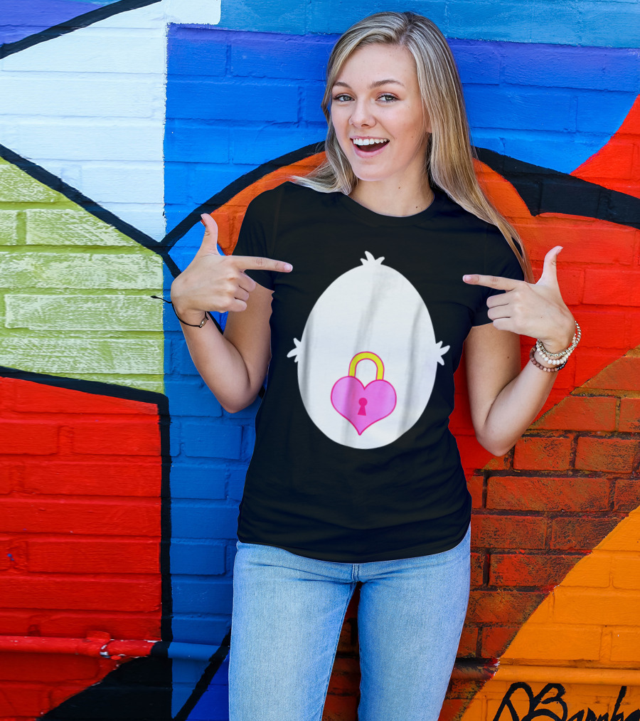 Secret Halloween Edition Heart Lock Ghost T-Shirt