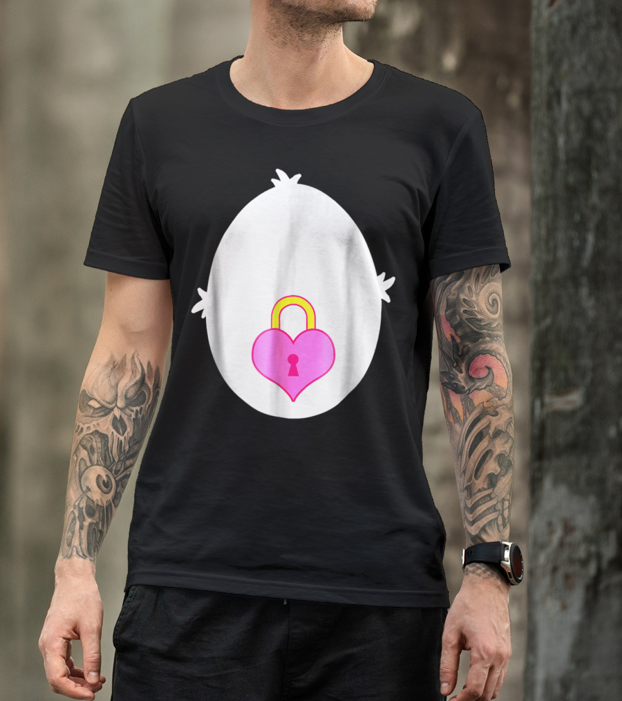 Secret Halloween Edition Heart Lock Ghost T-Shirt