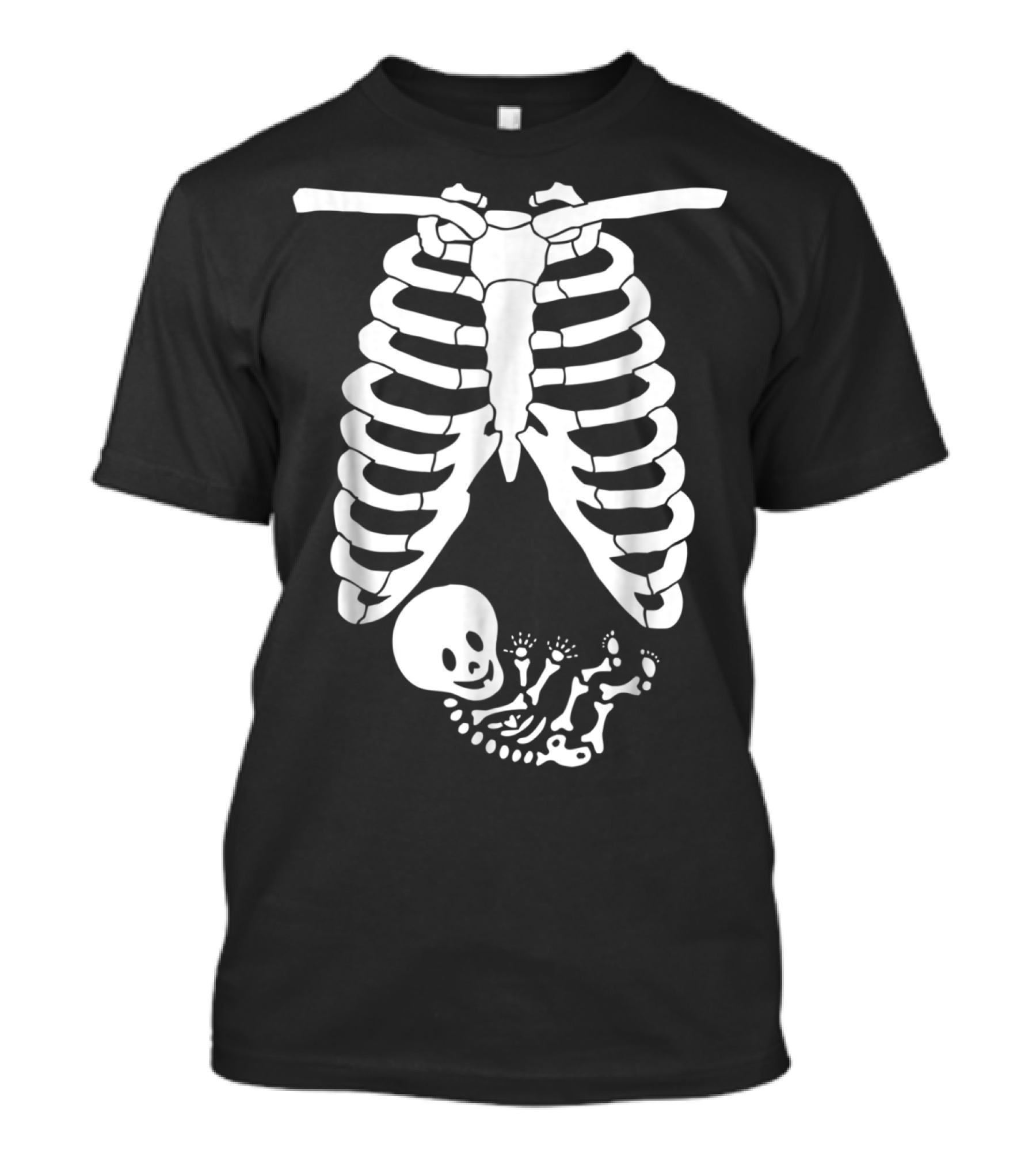 Skeleton Baby Ribcage Bones T-Shirt