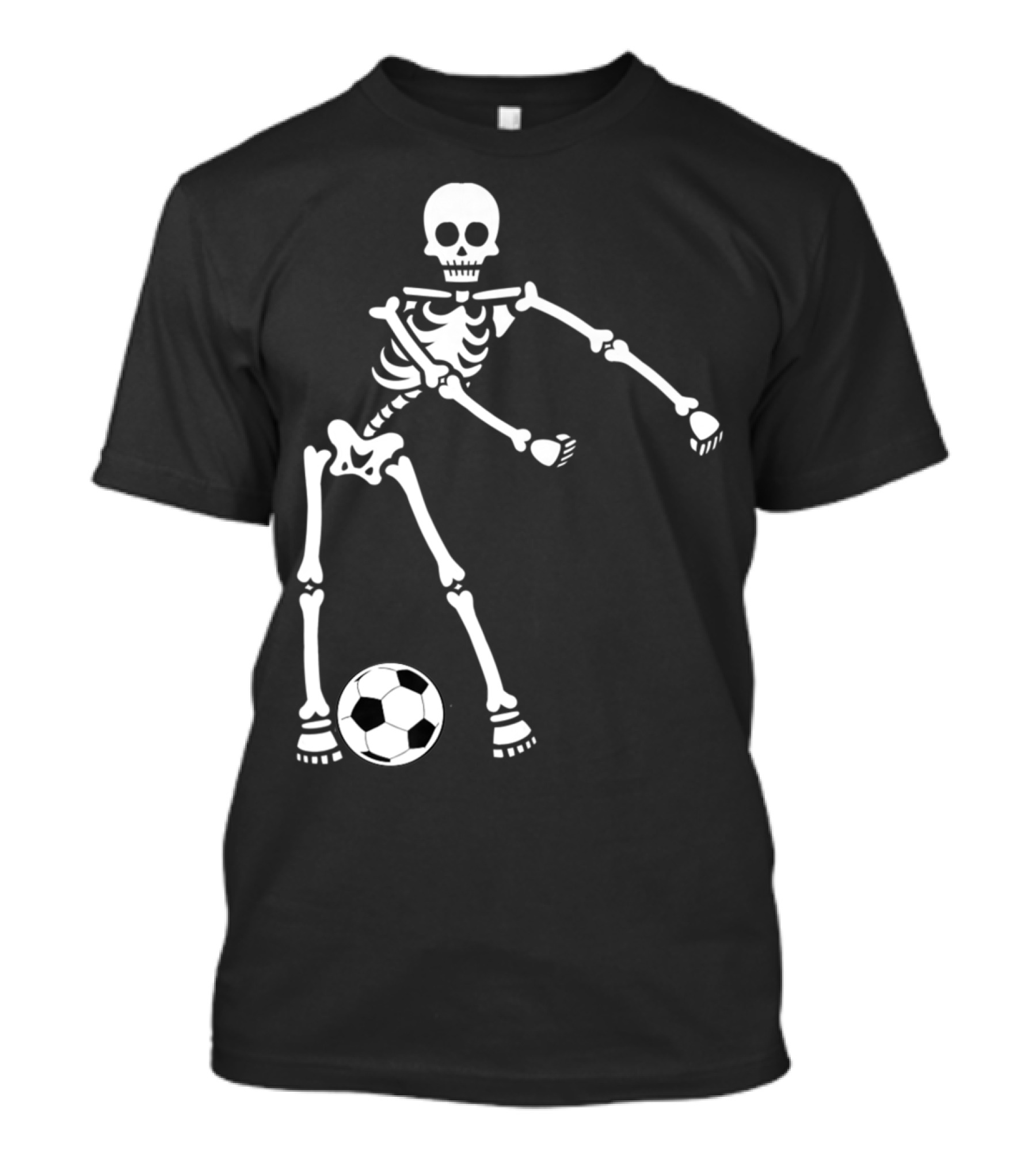 Skeleton Floss Dance Soccer Halloween T-Shirt