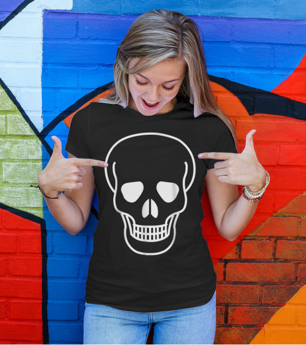 Skull Rock N Roll Halloween Day T-Shirt