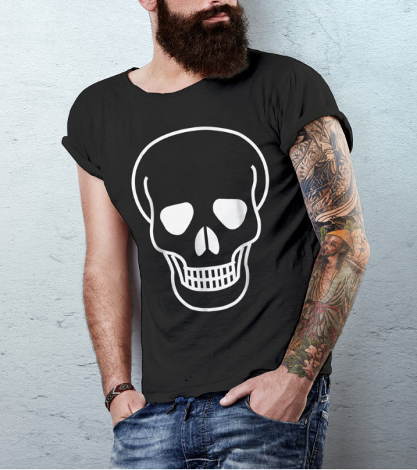 Skull Rock N Roll Halloween Day T-Shirt