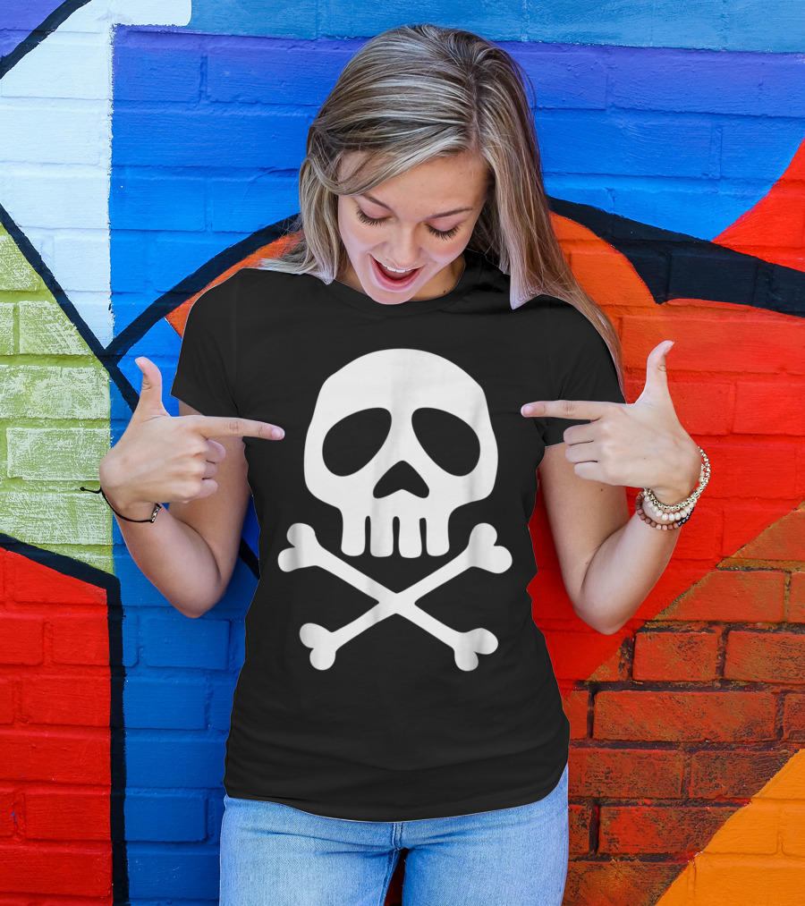 Skull Crossbones Space Pirate Captain Festival Party T-Shirt