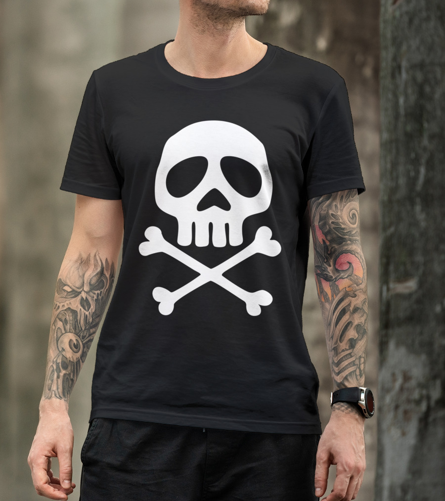 Skull And Crossbones Space Pirate Captain Party T-Shirt