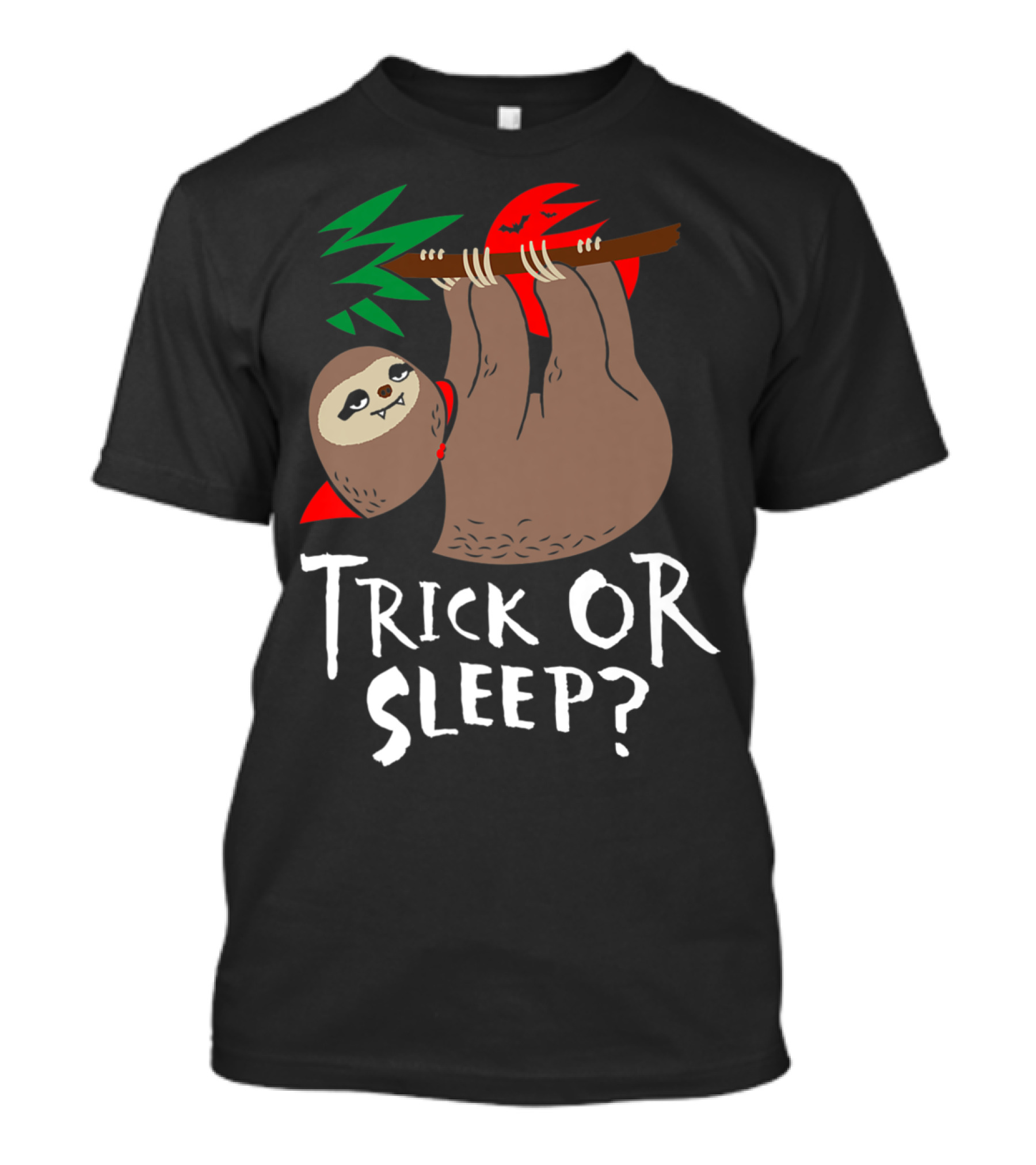 Trick Or Sleep Funny Sloth Costume Halloween T-Shirt