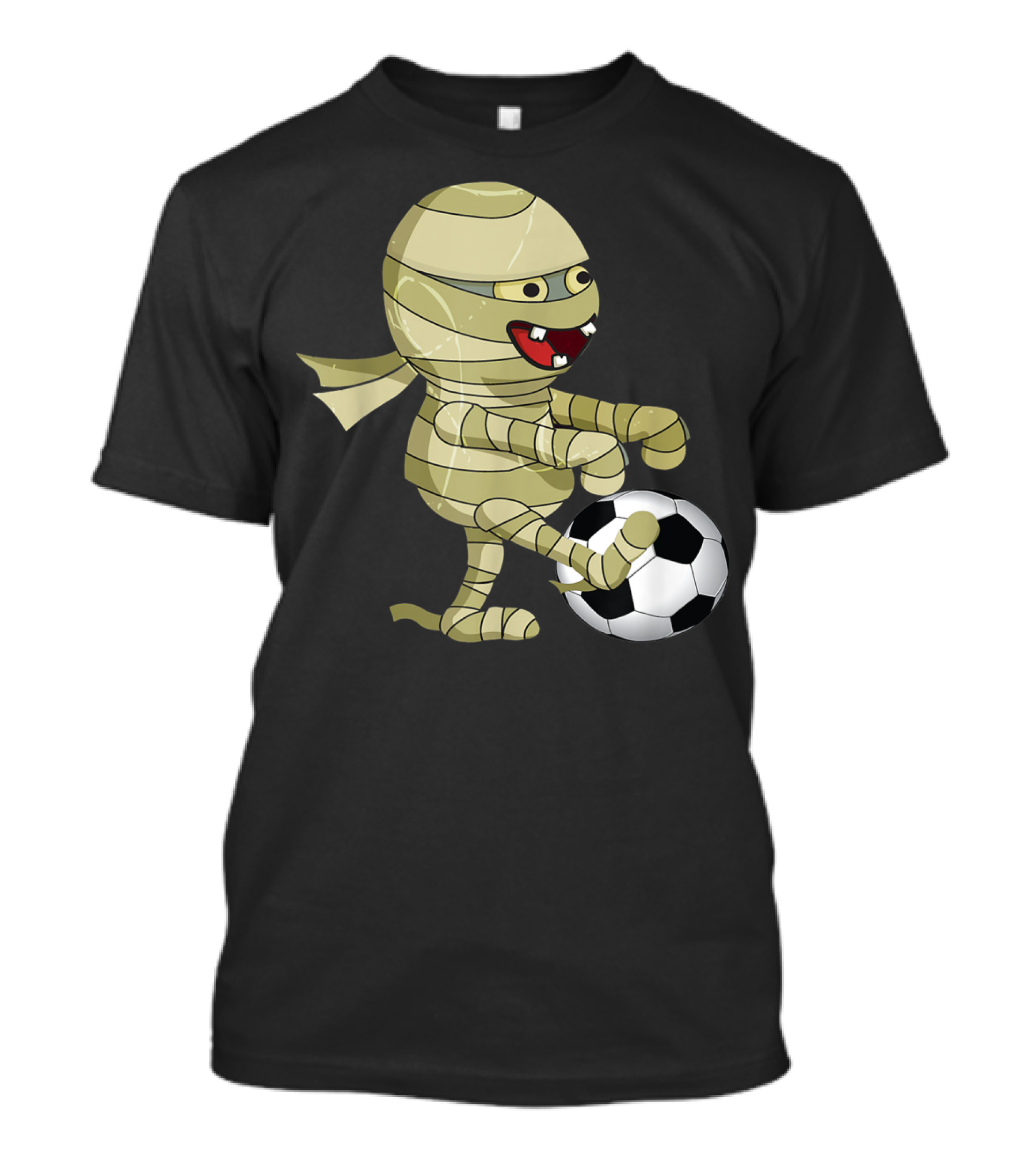 Funny Soccer Mummy Kicking Soccer Ball T-Shirt