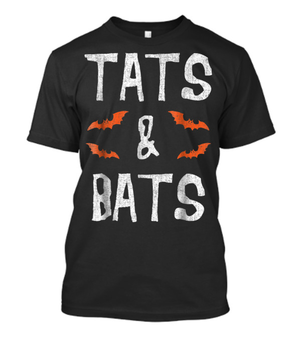 Tats Bats Halloween Tattoo Lover Bats And Halloween T-Shirt