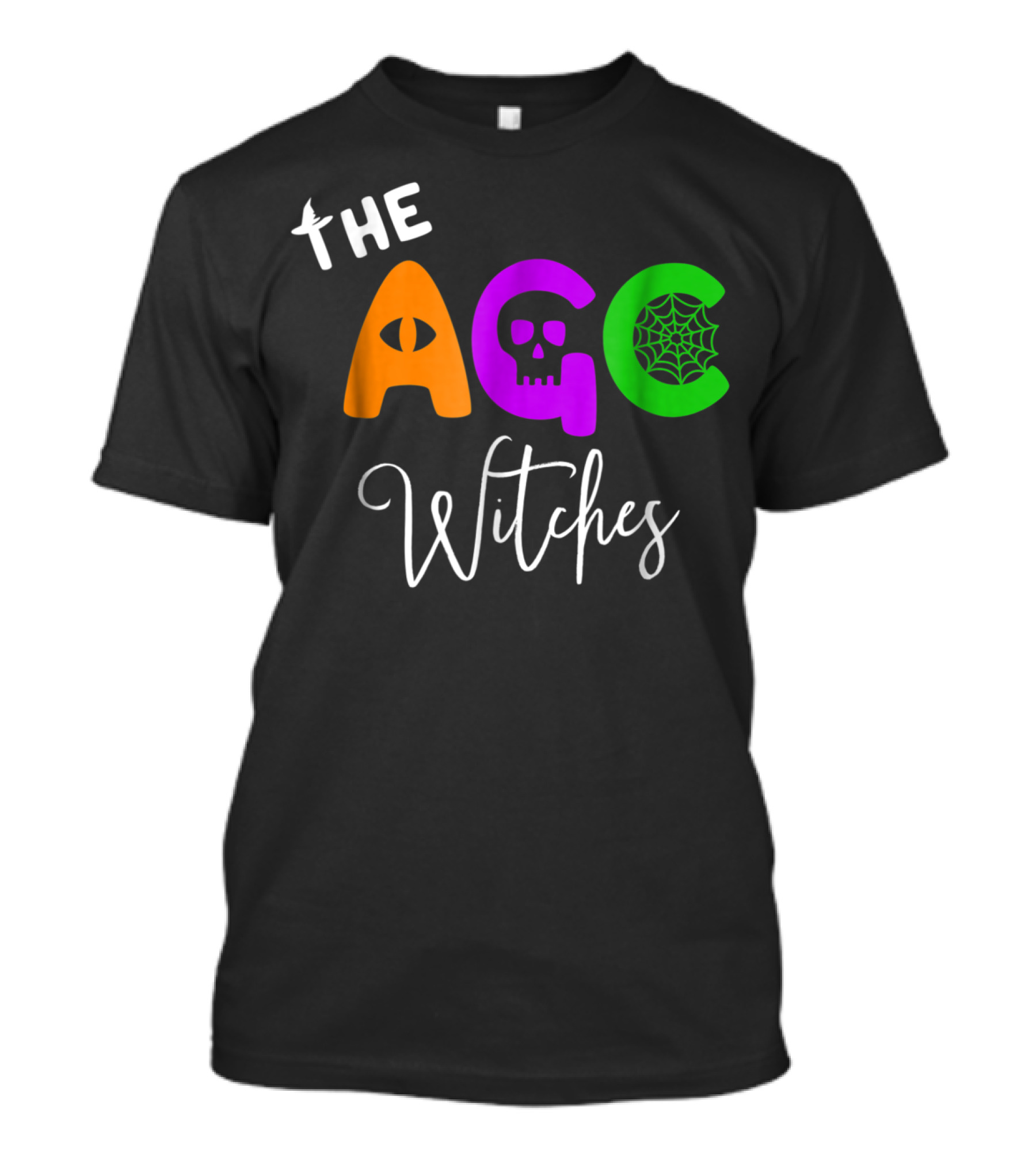 The AGC Witches Cat Eye Skull Web Halloween Elements T-Shirt