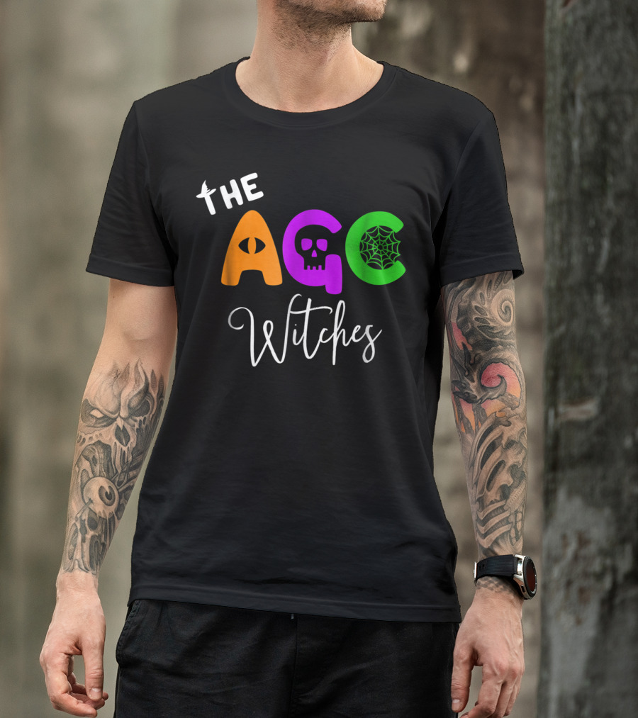 The AGC Witches Cat Eye Skull Web Halloween Elements T-Shirt