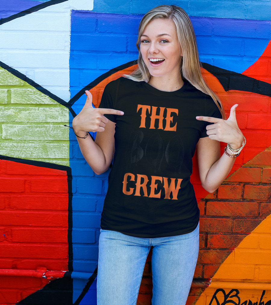 The Boo Crew Matching Halloween Family Dripping Text T-Shirt
