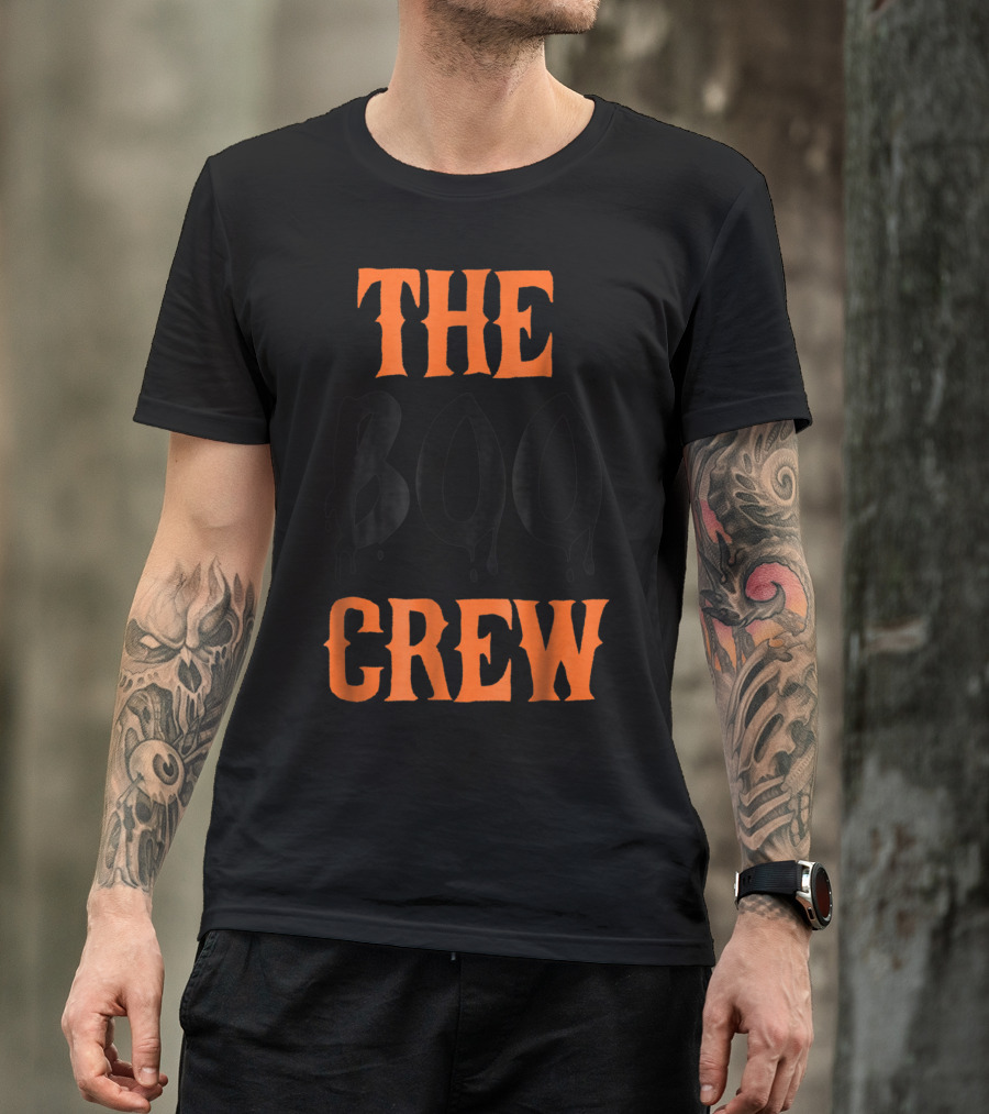 The Boo Crew Matching Halloween Family Dripping Text T-Shirt