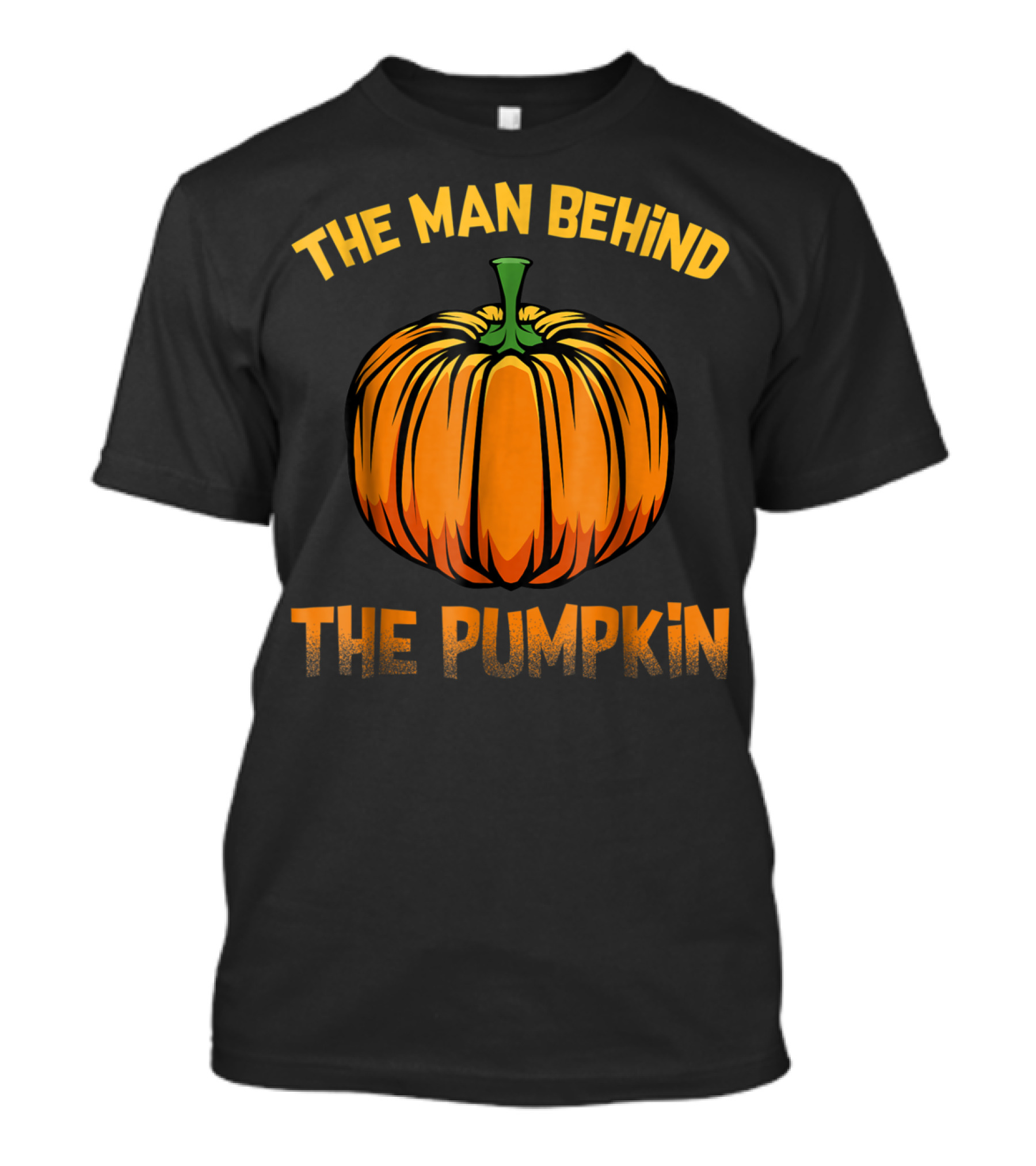 The Man Behind The Pumpkin Easy Funny Scary Halloween T-Shirt