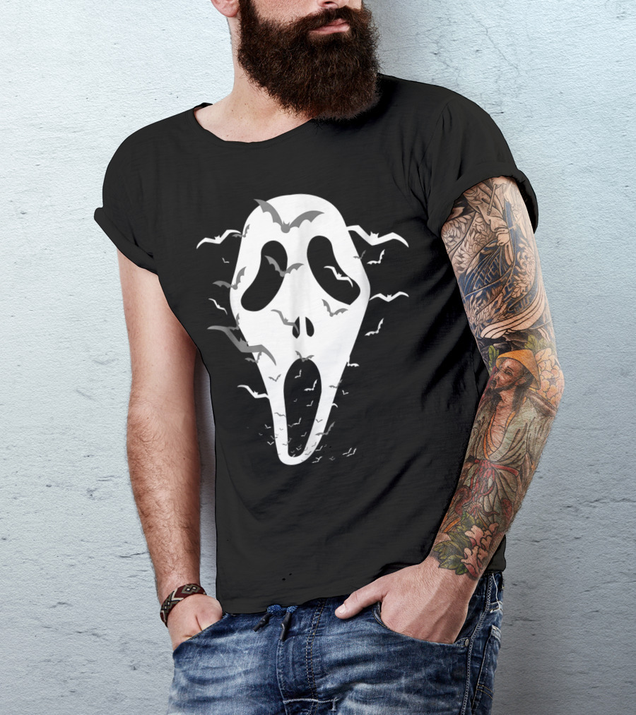 This Is My Halloween Costume Ghostface With Bats T-Shirt