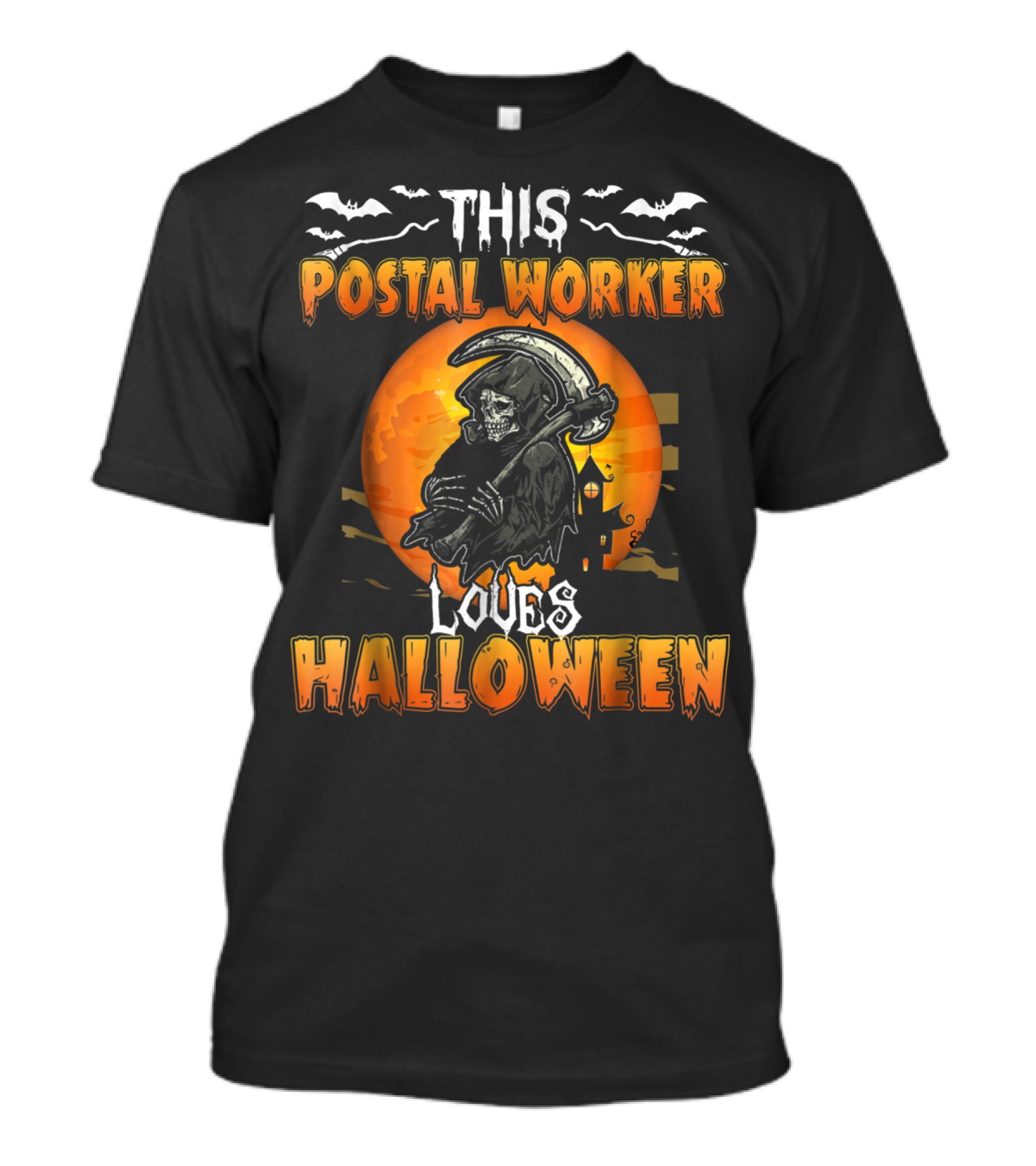 This Postal Worker Loves Halloween T-Shirt