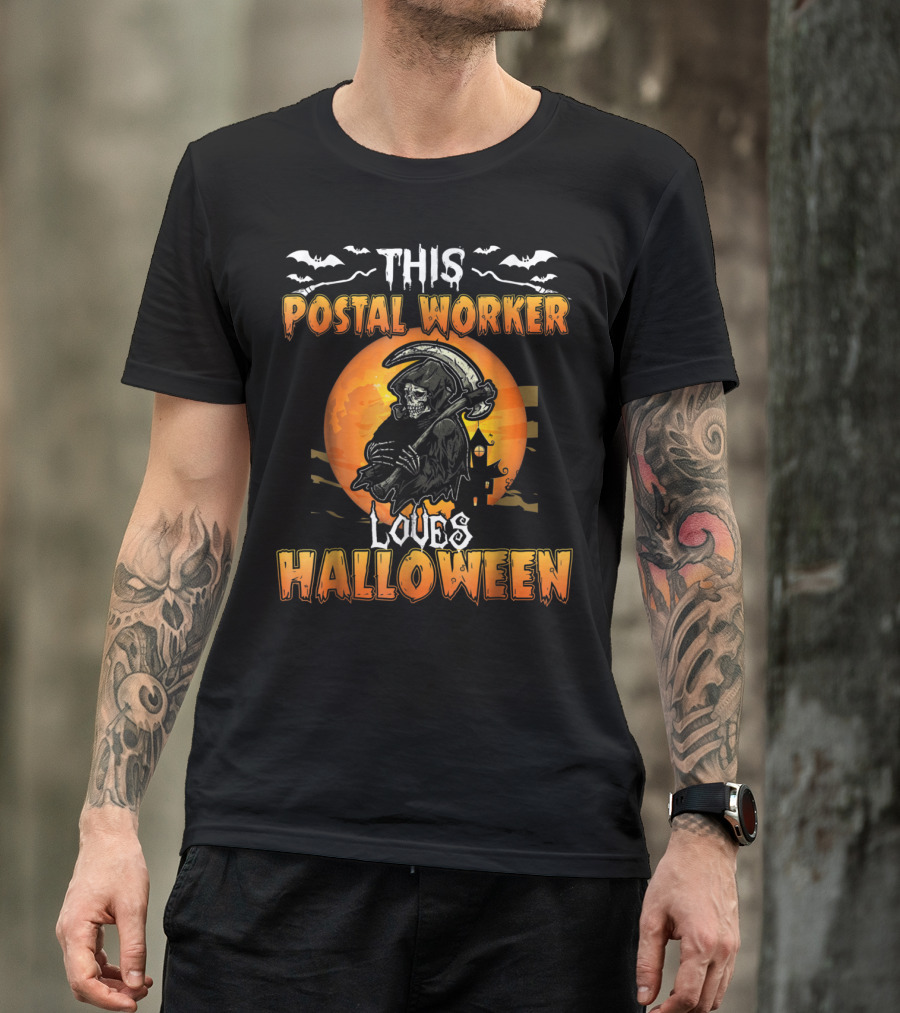 This Postal Worker Loves Halloween T-Shirt