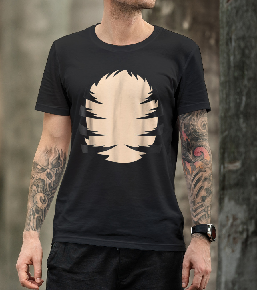 Tiger Striped Claw Mark Minimalistic T-Shirt