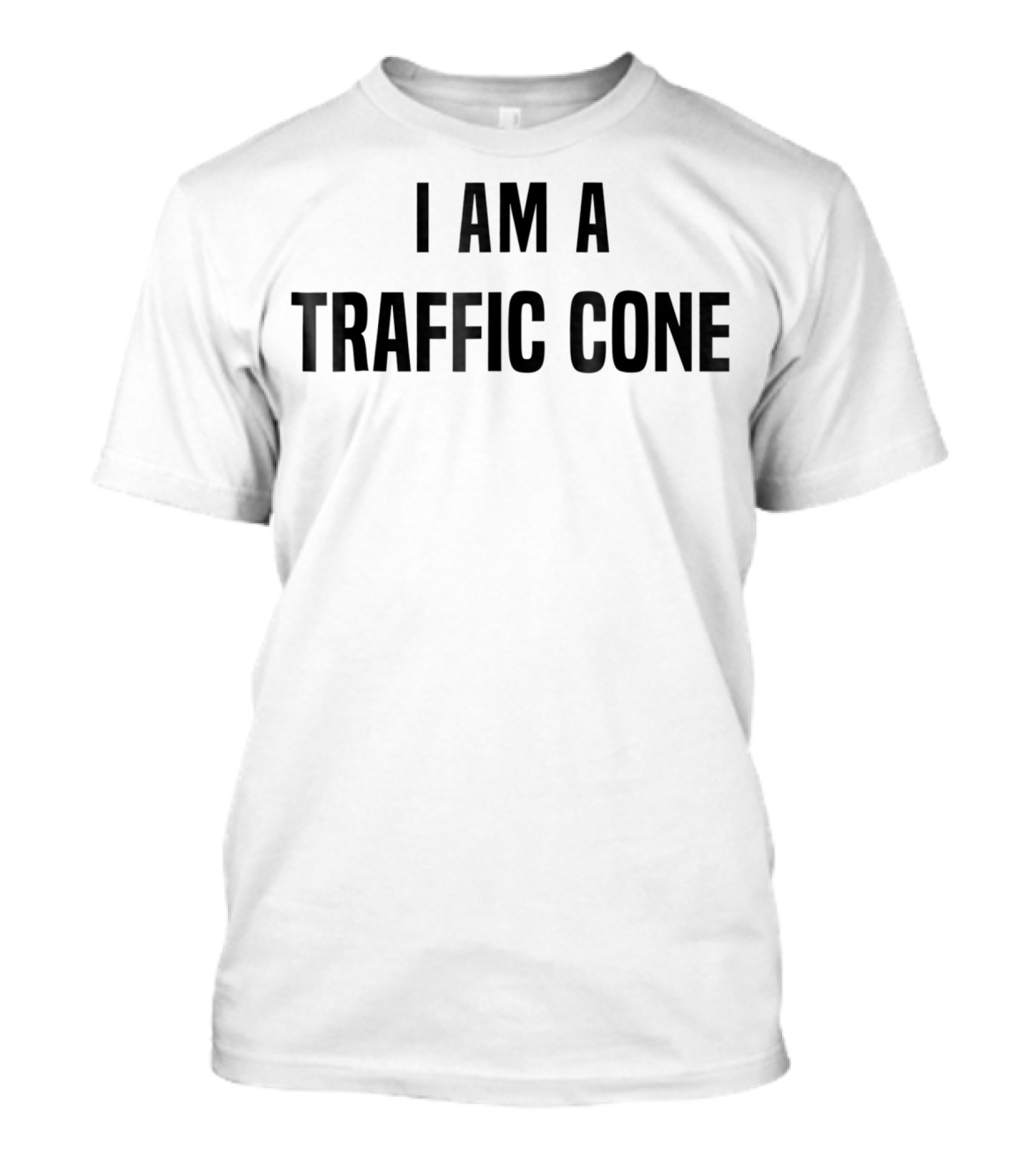 I Am A Traffic Cone Costume Easy Simple T-Shirt