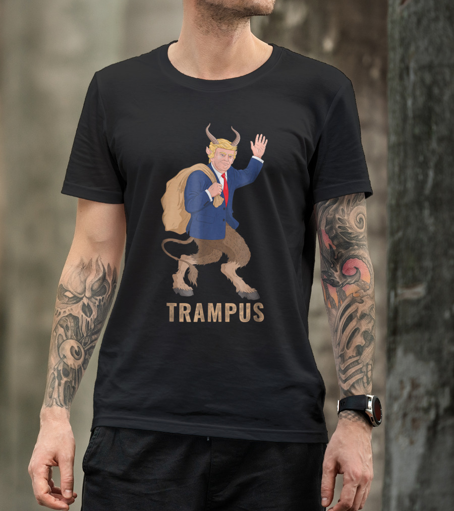Trampus Krampus Mythical Mashup With Political Figure T-Shirt