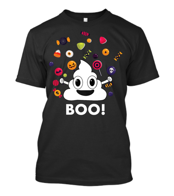 Boo Halloween Emoji Candy Explosion T-Shirt