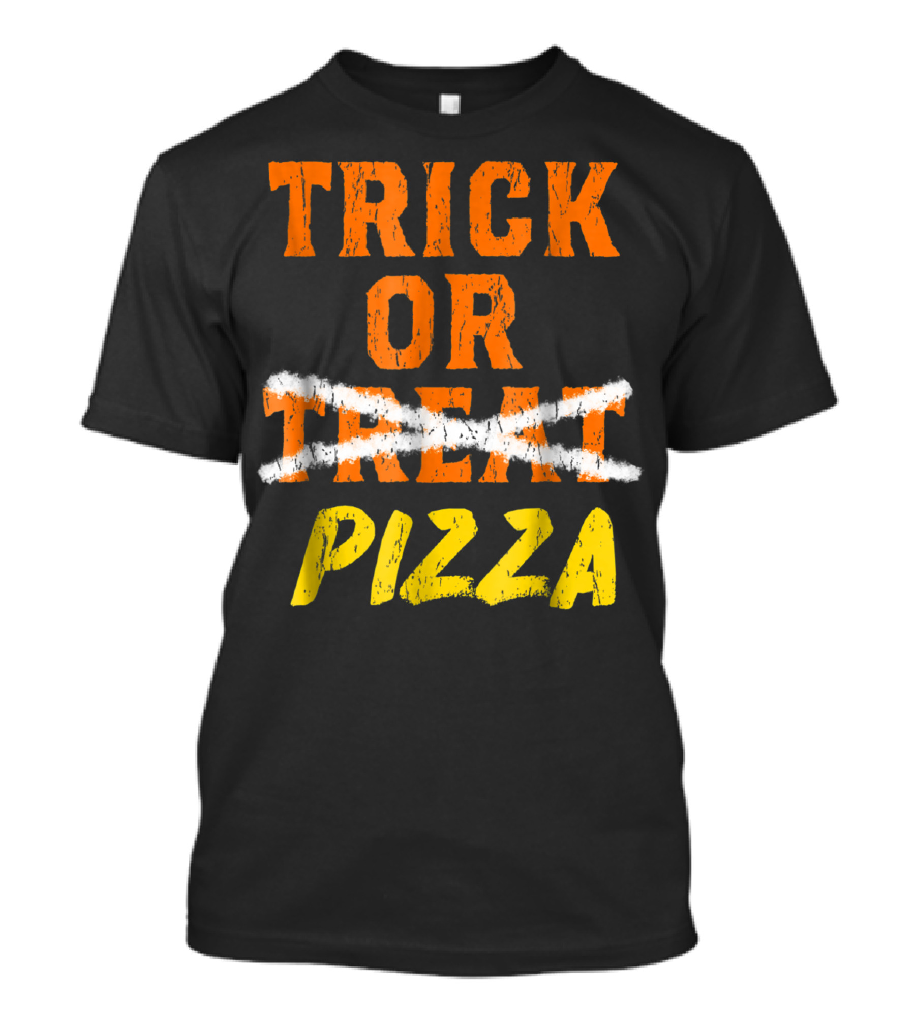 Trick Or Pizza Funny Halloween Candy Fun T-Shirt