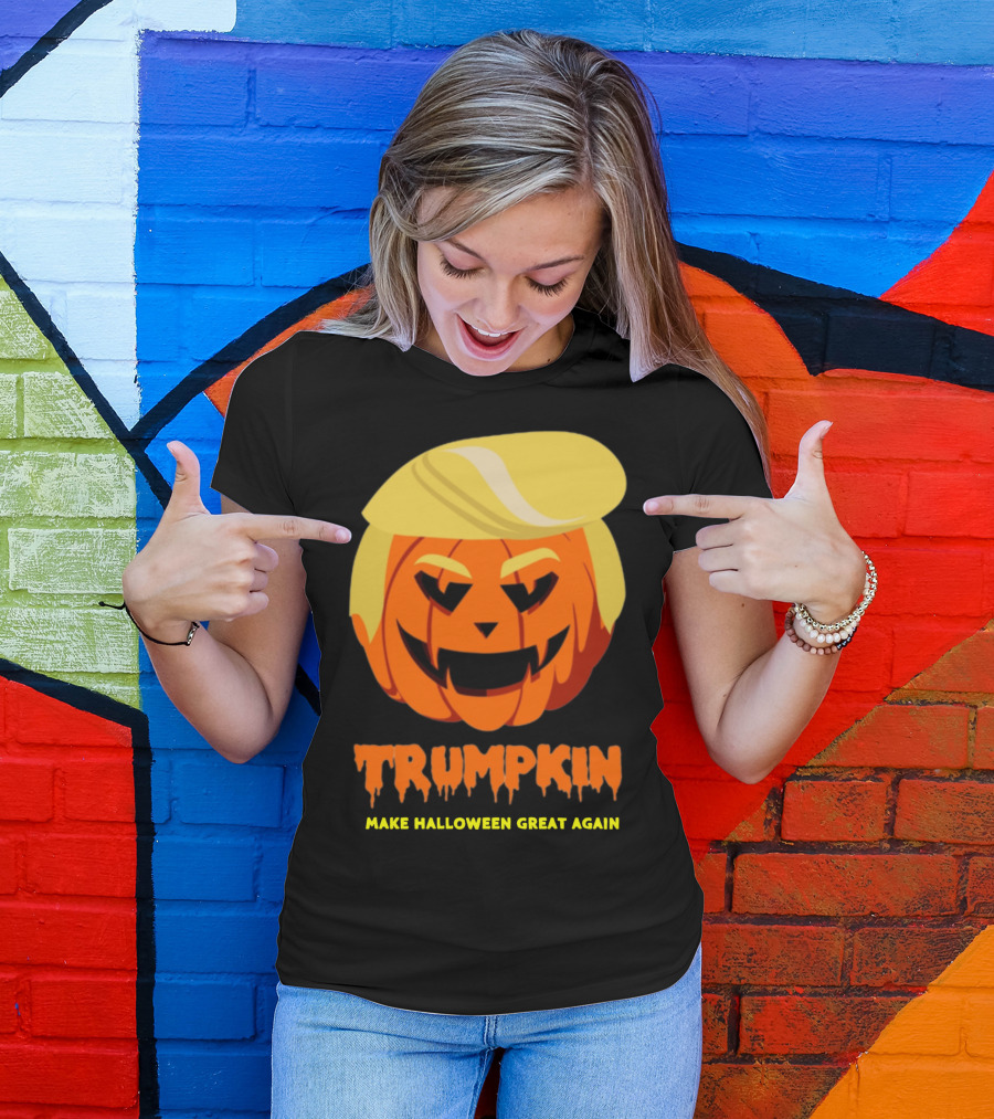 Trumpkin Donald Trump Pumpkin Make Halloween Great Again T-Shirt