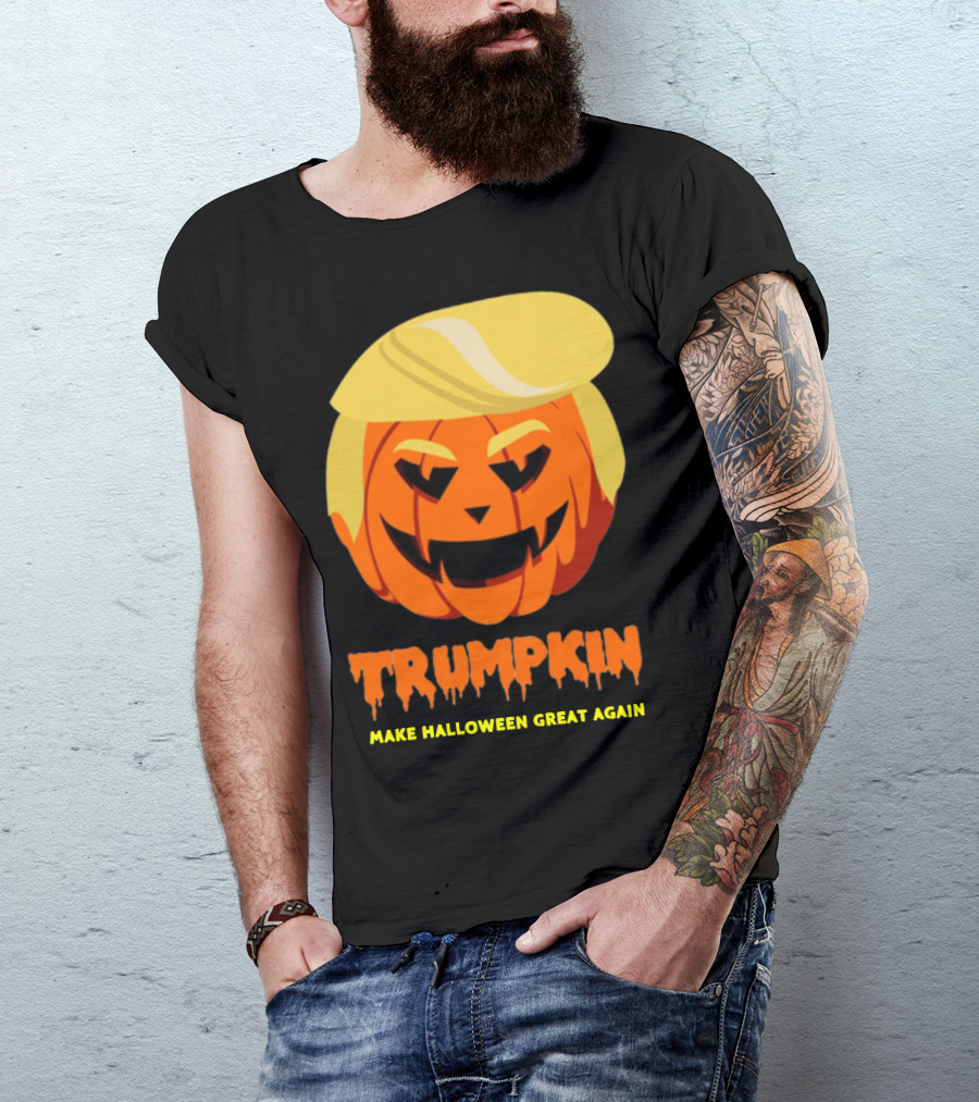 Trumpkin Donald Trump Pumpkin Make Halloween Great Again T-Shirt
