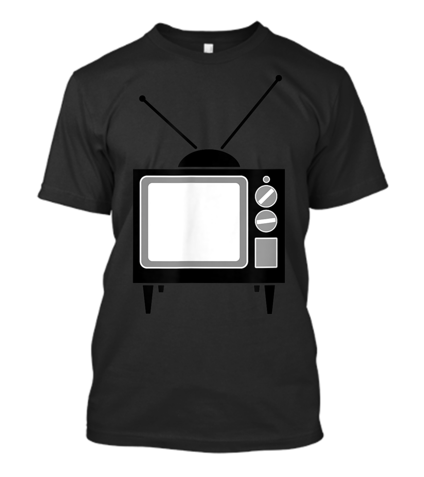 Vintage Television Last Minute Halloween Costume Retro TV T-Shirt