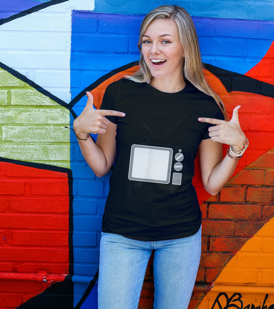 Vintage Television Last Minute Halloween Costume Retro TV T-Shirt