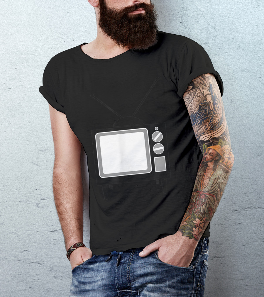 Vintage Television Last Minute Halloween Costume Retro TV T-Shirt