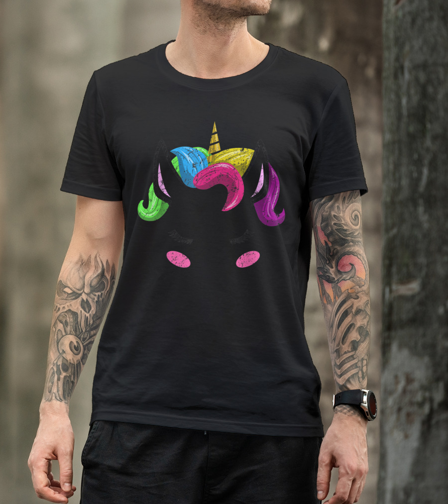 Unicorn Rainbow Bride Birthday T-Shirt