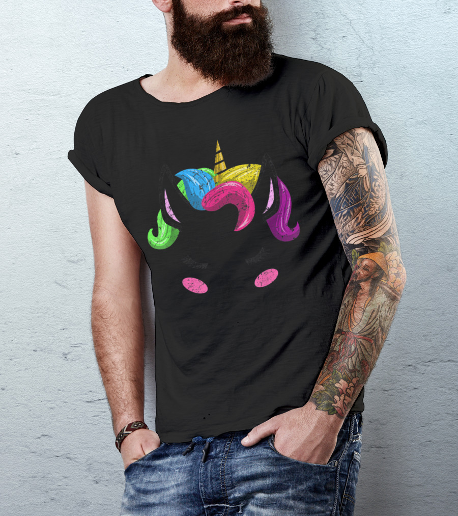 Unicorn Rainbow Bride Birthday T-Shirt
