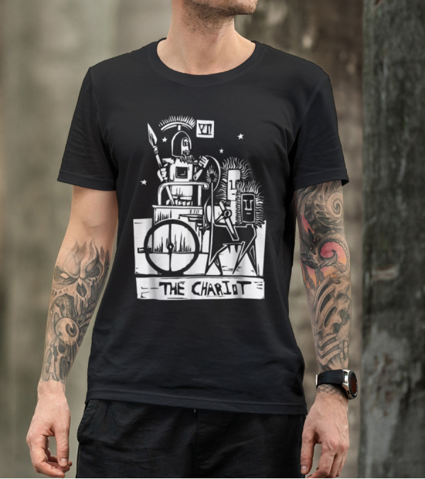 The Chariot Tarot Card Unique Halloween Design With VII And Spear T-Shirt