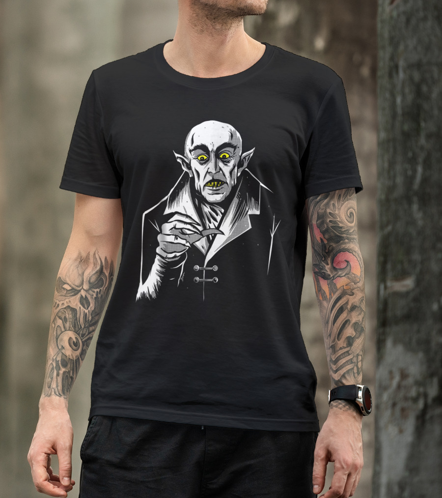 Nosferatu Dracula Vampire Monster Iconic Horror Character T-Shirt