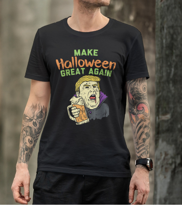 Make Halloween Great Again Vampire Trump Funny Costume T-Shirt