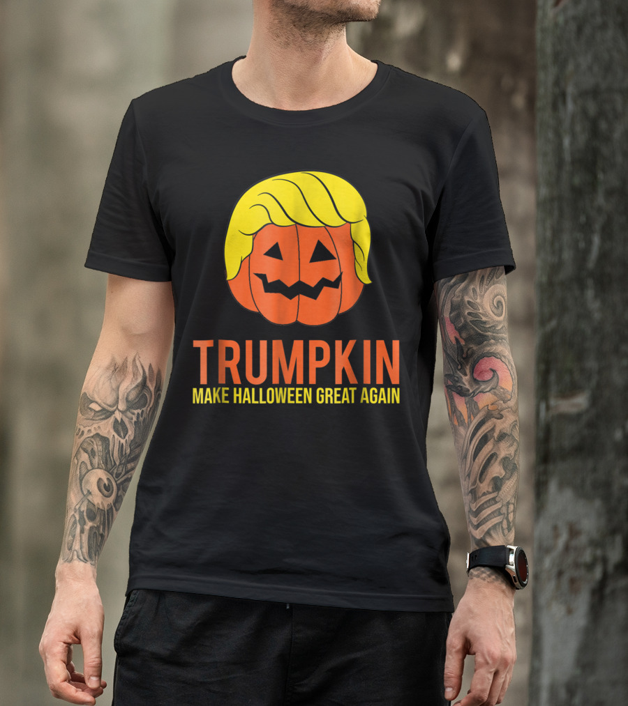 Vintage Halloween Trumpkin Make Halloween Great Again T-Shirt