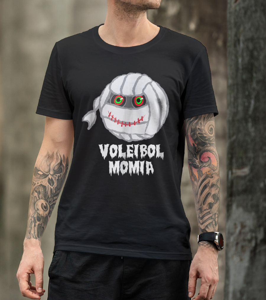 Voleibol Momia Funny Mummy Volleyball Halloween T-Shirt