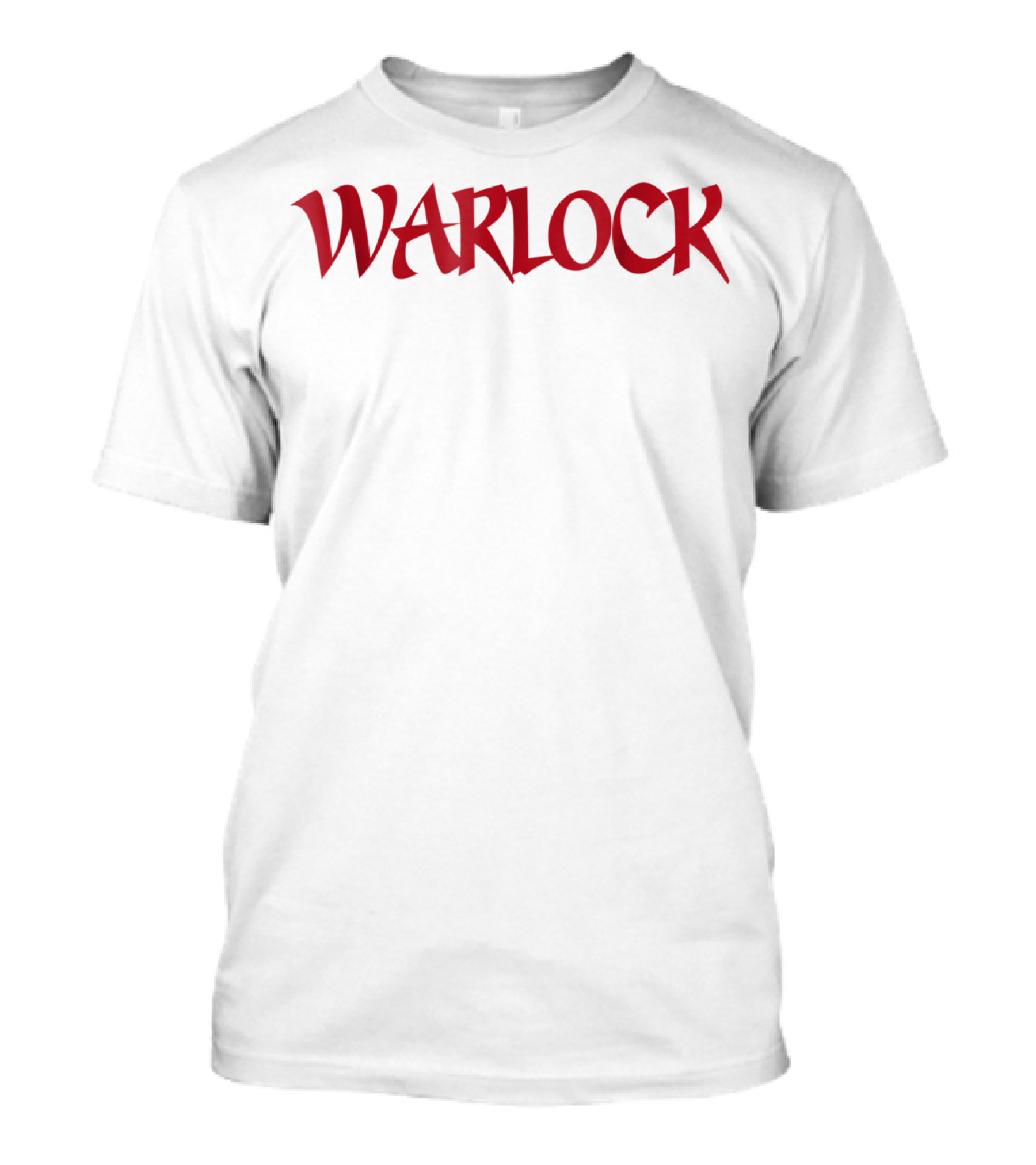 WARLOCK Vintage Fantasy Horror Font T-Shirt