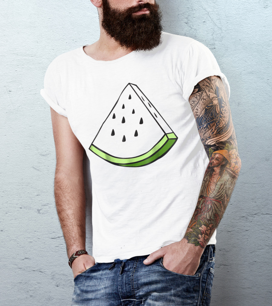 Cute Halloween Watermelon Fruit Costume Slice T-Shirt