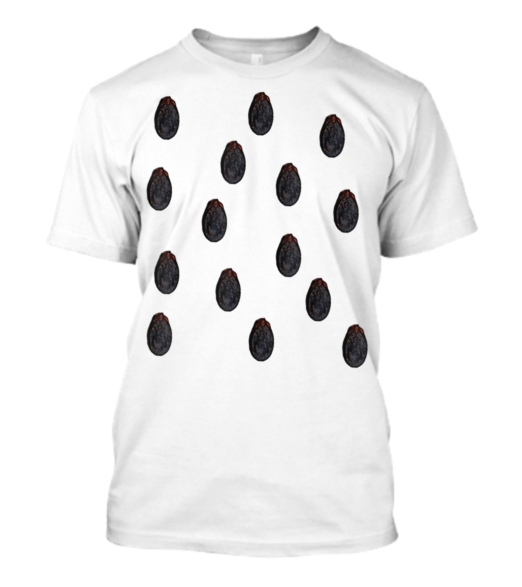 Watermelon Seed Pattern Funny Halloween Lover Costume T-Shirt