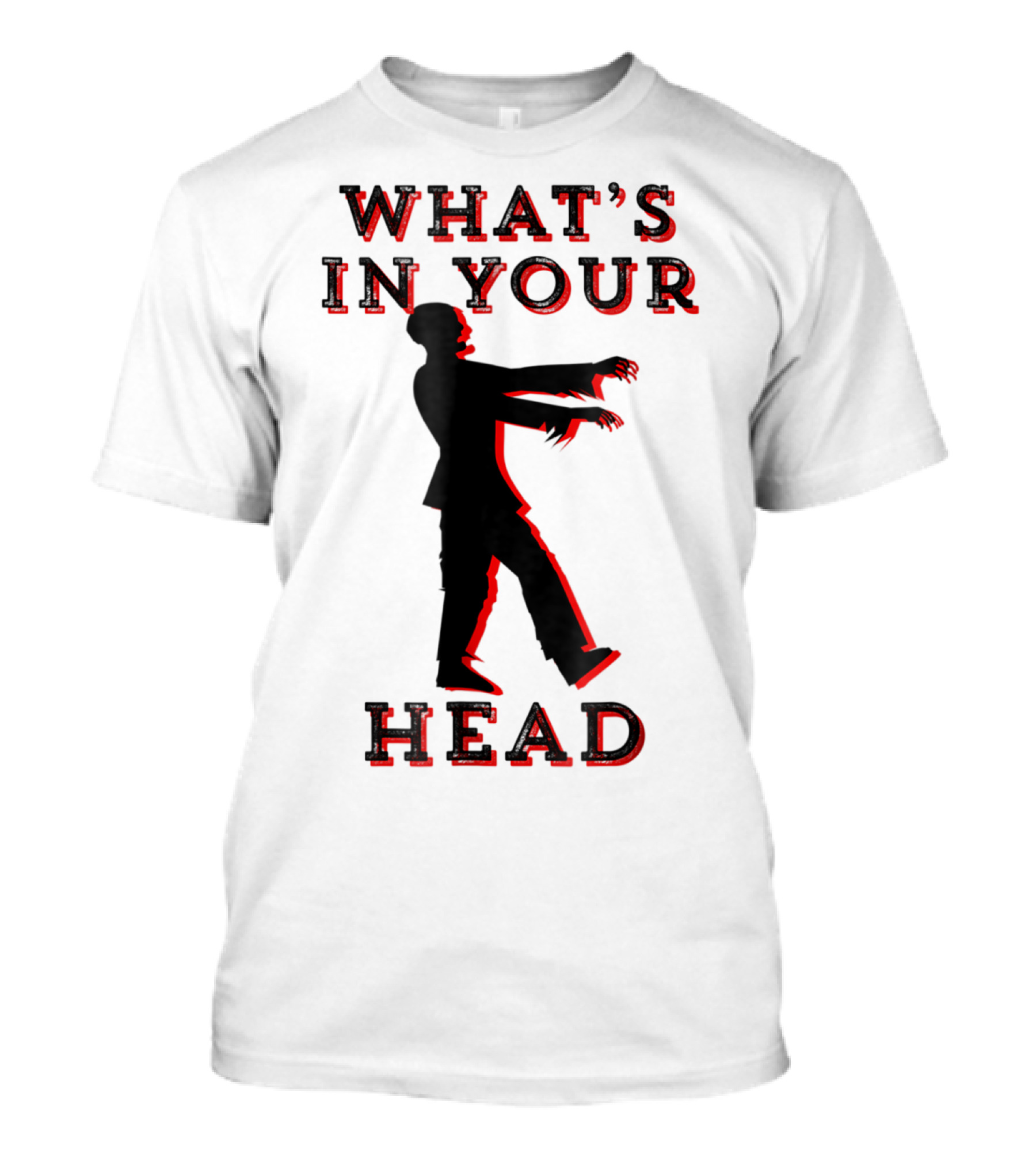 What's In Your Head Zombie Halloween T-Shirt