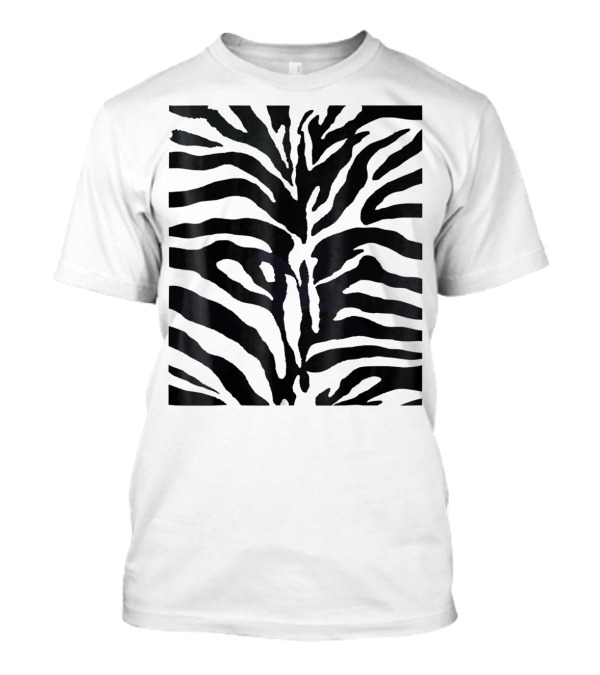 White Siberian Tiger Stripes Halloween Costume Fancy Fashion T-Shirt
