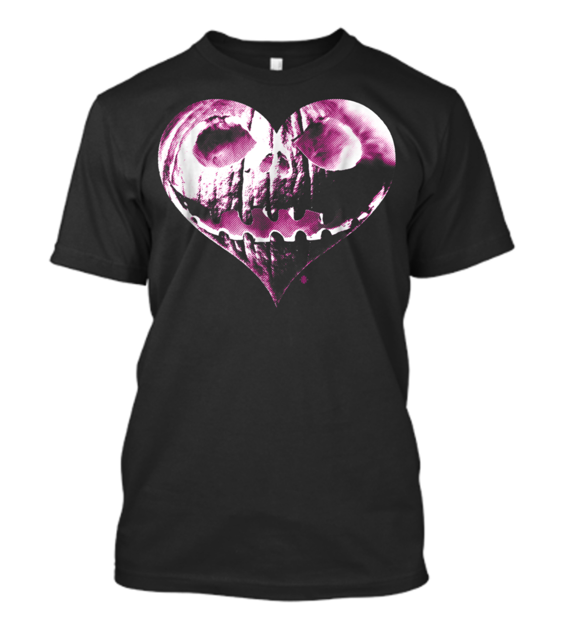 Wicked Love Pumpkin Halloween Heart With Jack-O'-Lantern Face T-Shirt