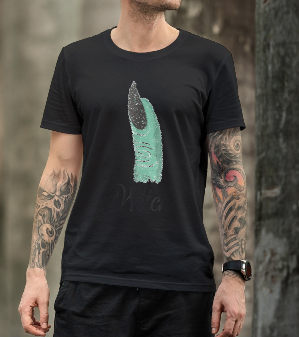Witch Green Finger With Black Nail T-Shirt