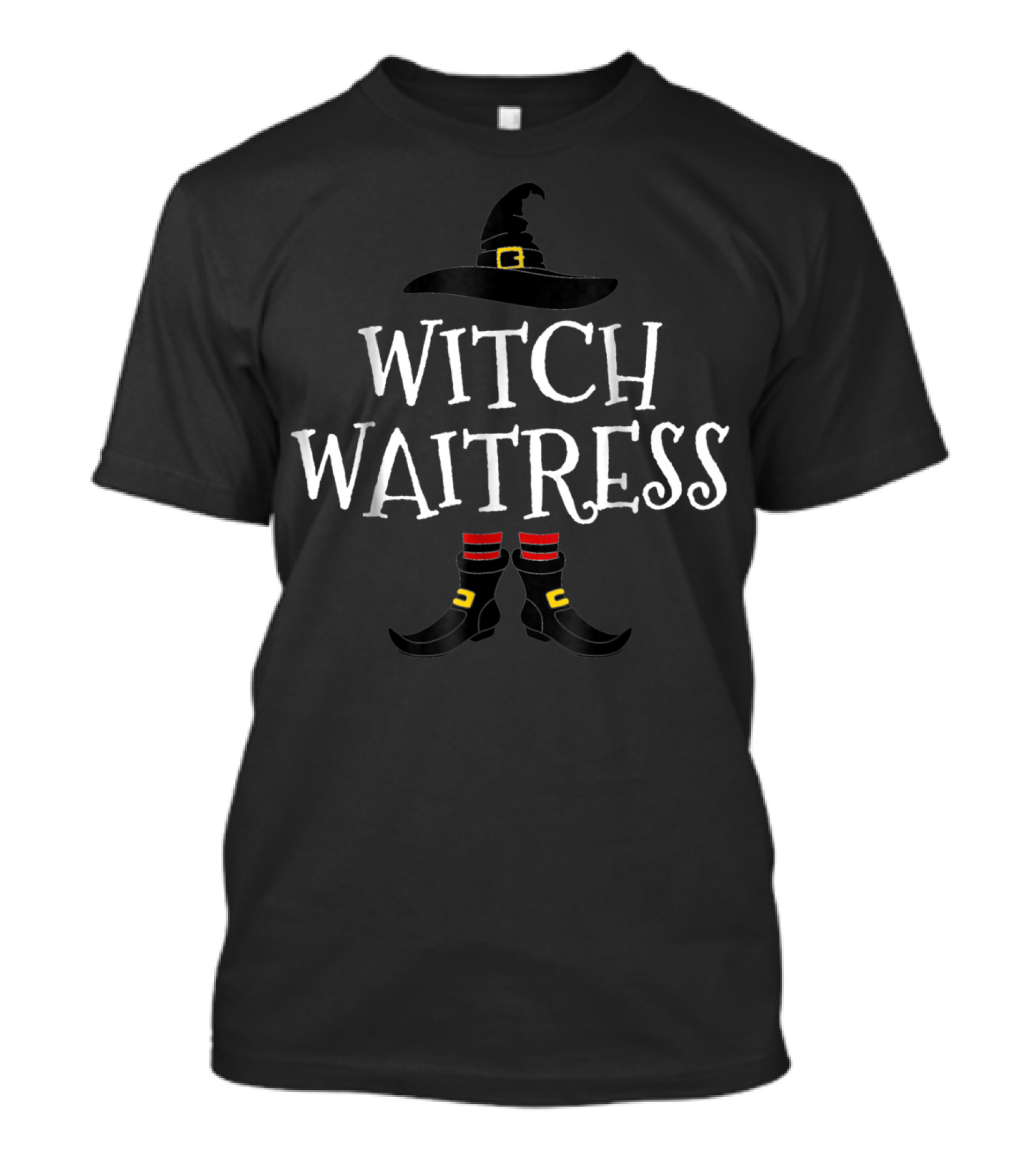 Witch Waitress Hat And Boots Family Group Matching T-Shirt