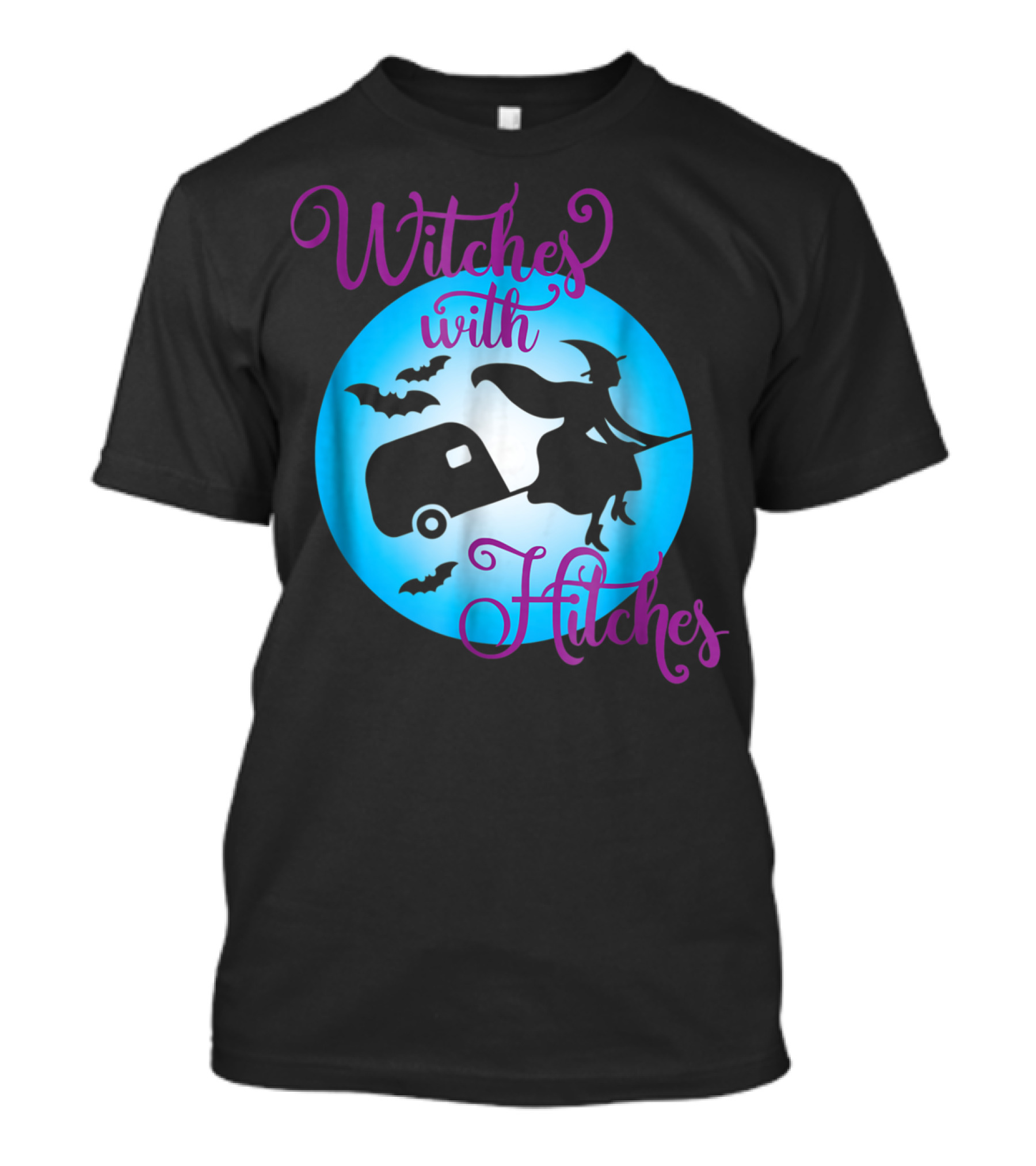 Witches With Hitches Funny Witch Halloween Camping T-Shirt